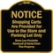 Signmission Designer Series-Notice-Shopping Carts Are Provided For Use In The Store And, BG-1818-9943 A-DES-BG-1818-9943 - alternate 1